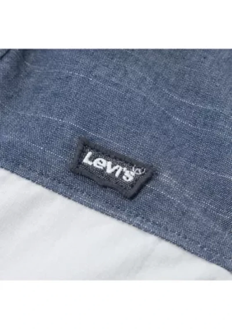 Toddler Boys Chambray Shirt and Joggers Set