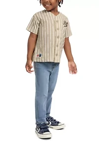 Toddler Boys Baseball T-Shirt and Pants Set