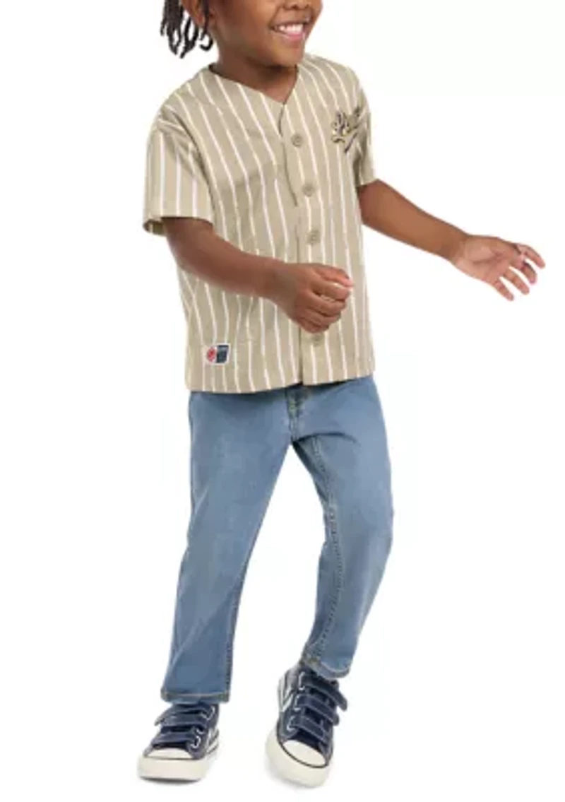 Toddler Boys Baseball T-Shirt and Pants Set