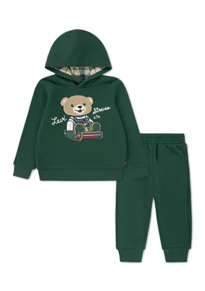 Toddler Boys Bear Jogger Set