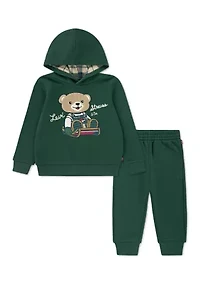 Toddler Boys Bear Jogger Set