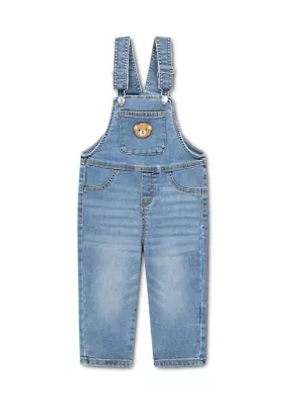 Toddler Boys Bear Overalls