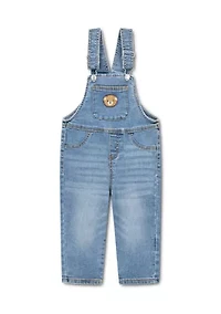 Toddler Boys Bear Overalls
