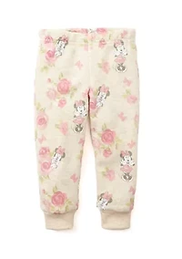 Baby Girls Minnie Mouse Graphic Sweatshirt and Printed Sweatpants Set