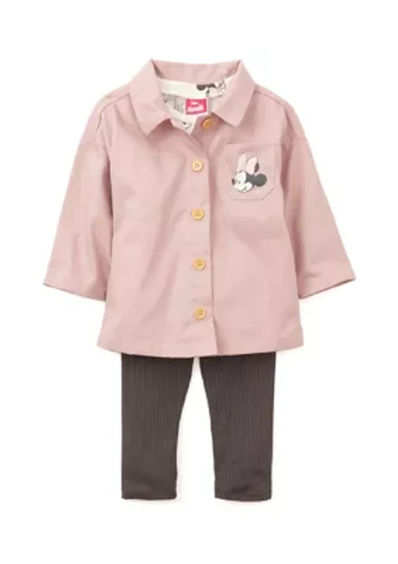 Baby Girls Three Piece Minnie Mouse Jacket Set