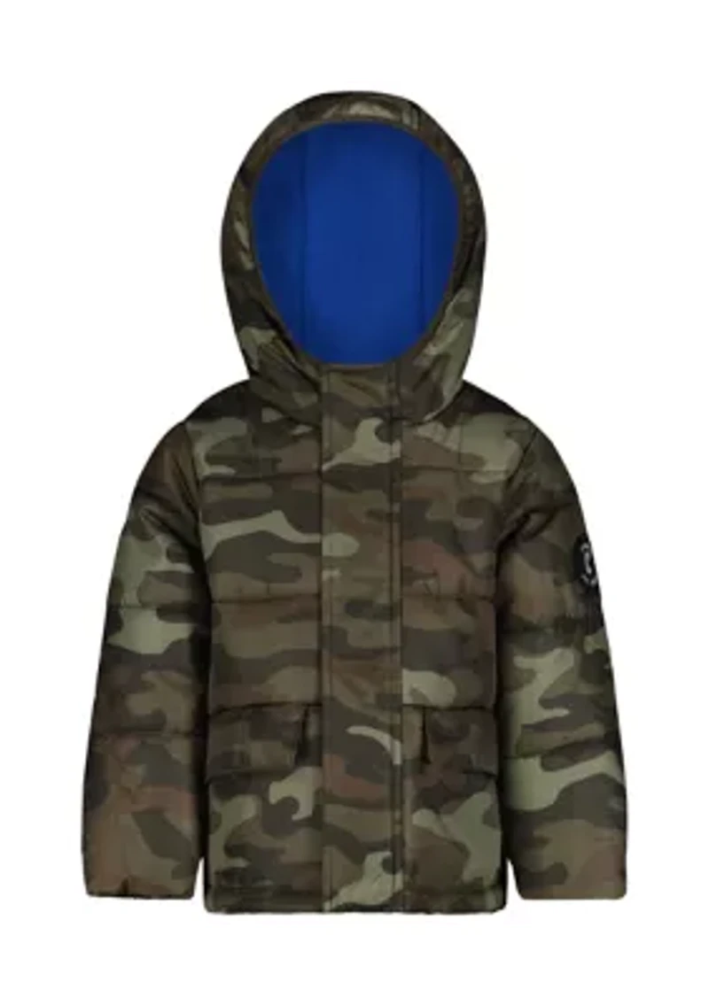 Baby Boys Printed Puffer Jacket