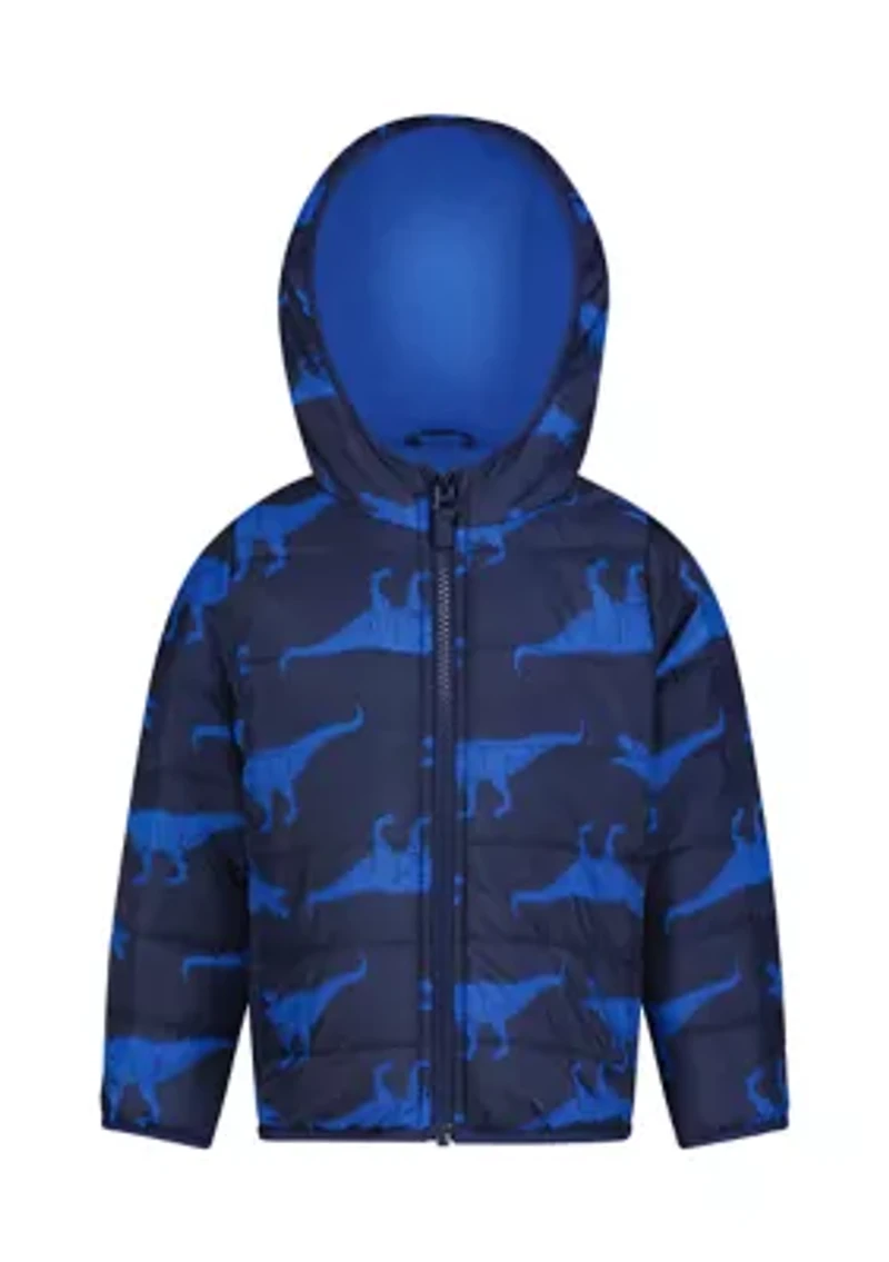 Carter's® Dino Print Packable Puffer Jacket