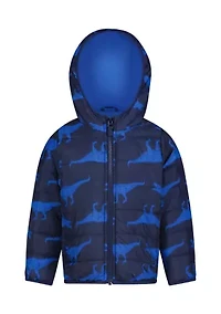 Carter's® Dino Print Packable Puffer Jacket
