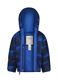 Carter's® Dino Print Packable Puffer Jacket