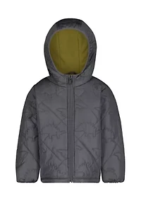 Baby Boys Dinosaur Quilt Puffer Jacket