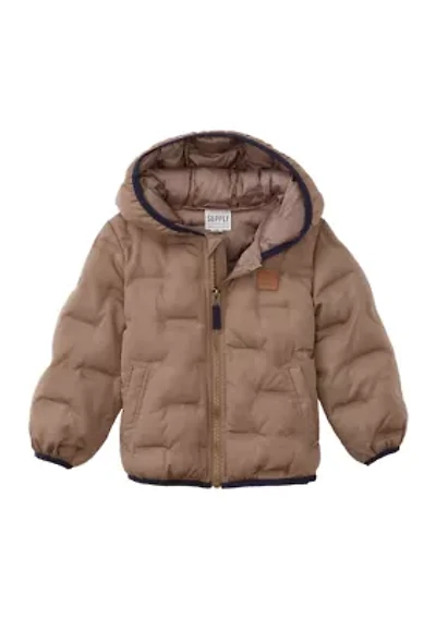 Toddler Boys Heat Welded Midweight Puffer Coat