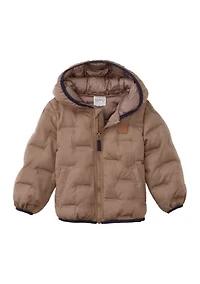 Toddler Boys Heat Welded Midweight Puffer Coat