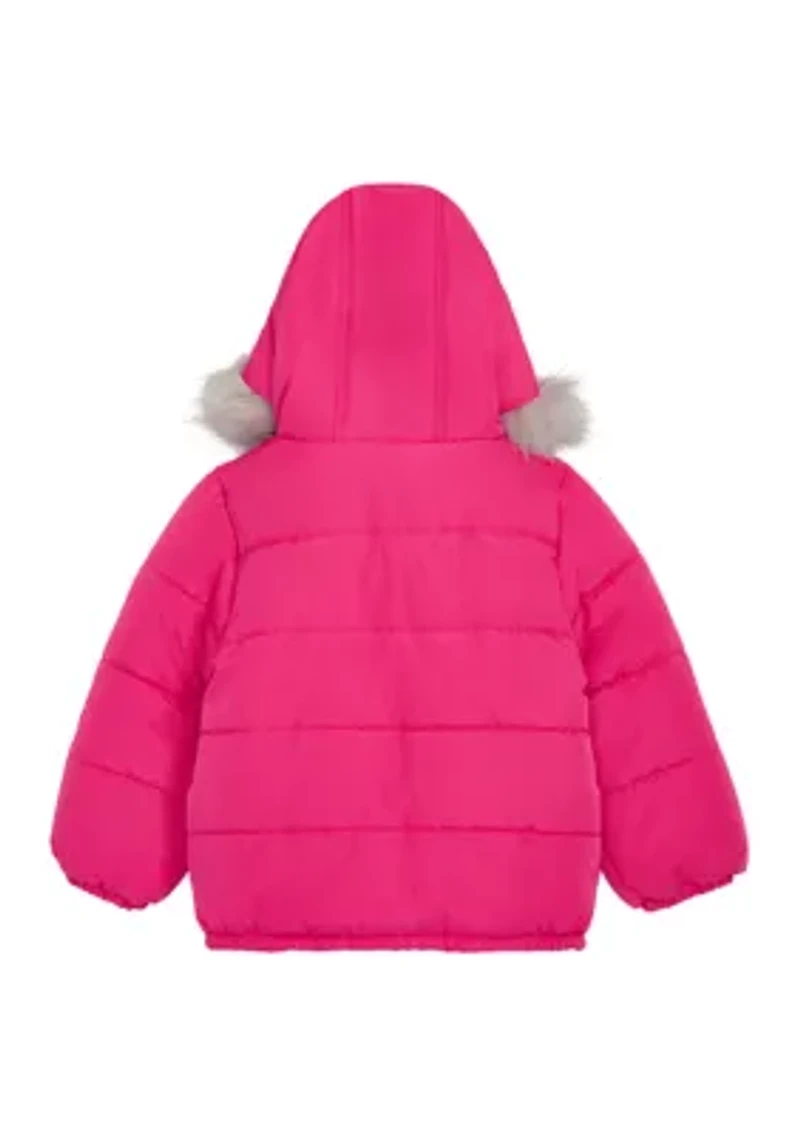 Toddlers Girls Hoodie Puffer Jacket