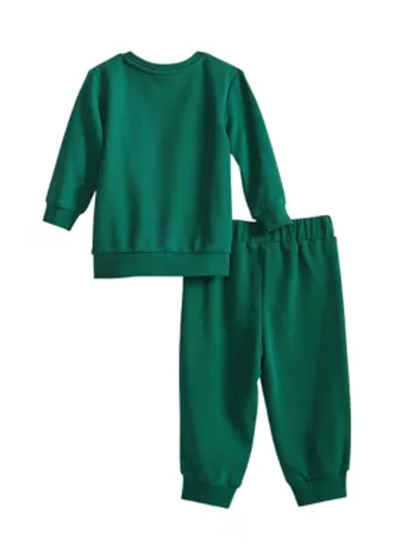 Baby Boys Reindeer Appliqué Jogger Set
