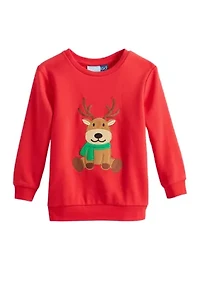 Toddler Boys Reindeer Graphic T-Shirt