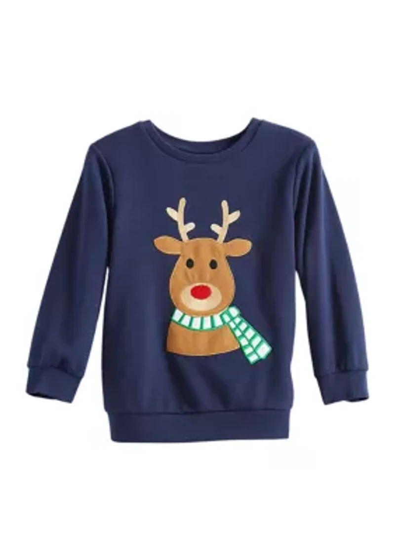 Toddler Boys Reindeer Graphic T-Shirt
