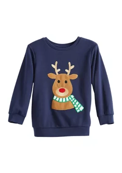 Toddler Boys Reindeer Graphic T-Shirt