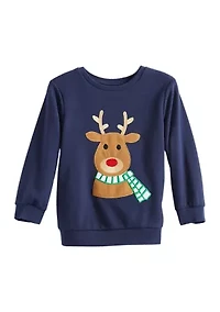 Toddler Boys Reindeer Graphic T-Shirt