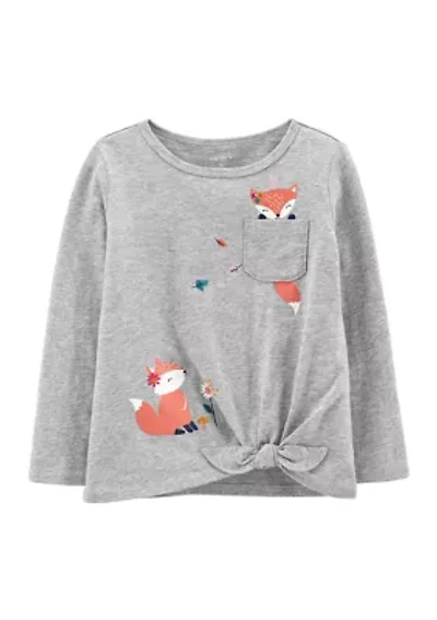 Baby Girls Fox Top