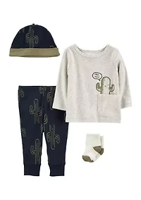 Baby 4-Piece Cactus Outfit Set