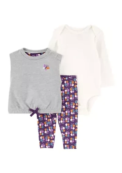Baby Girls Floral T-Shirt Set