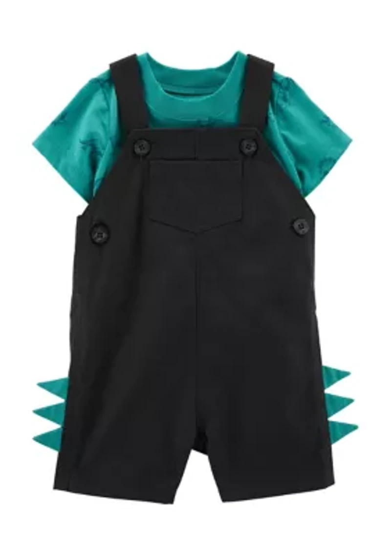 Baby Boys 2-Piece T-Shirt and Shortall Set