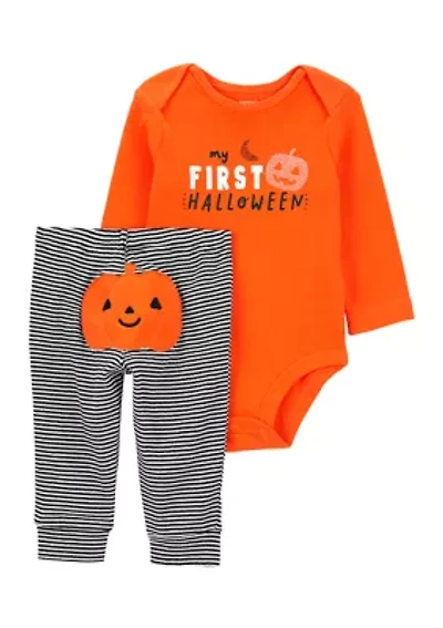 Baby Girls My First Halloween Bodysuit and Leggings Set