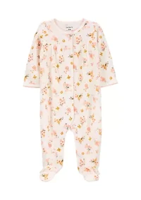 Baby Girls Floral Printed Sleep One Piece