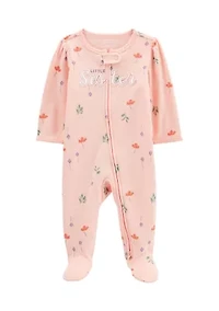 Baby Girls Little Sister Footie Pajamas