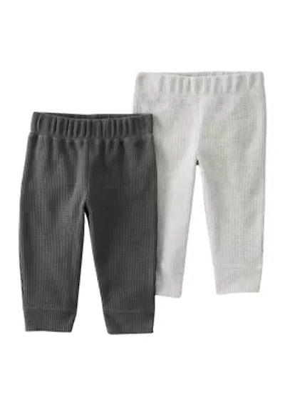 Baby Girls Thermal Pants - 2 Pack