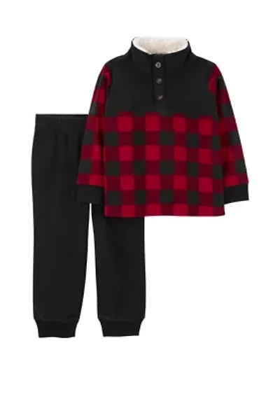 Baby Boys Plaid Buffalo Check Set