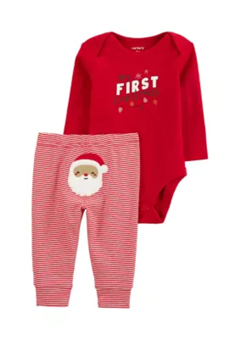 Baby Girls Christmas Bodysuit Set