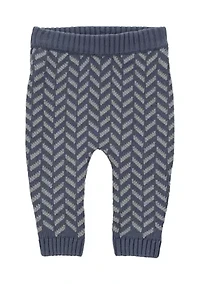 Baby Girls Printed Sweater Knit Pants