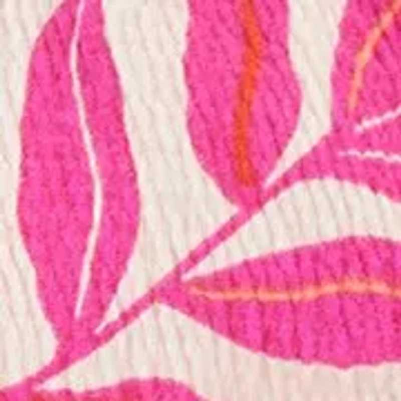 Baby Girls Printed Three Piece Top and Shorts Set with Headwrap