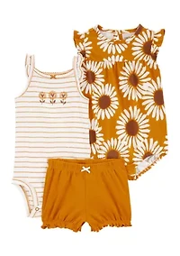 Baby Girls 3 Piece Multi Floral Set