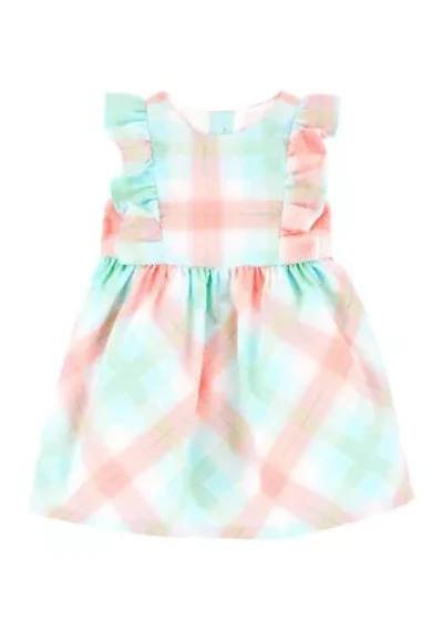 Baby Girls Plaid Poplin Dress