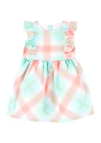 Baby Girls Plaid Poplin Dress