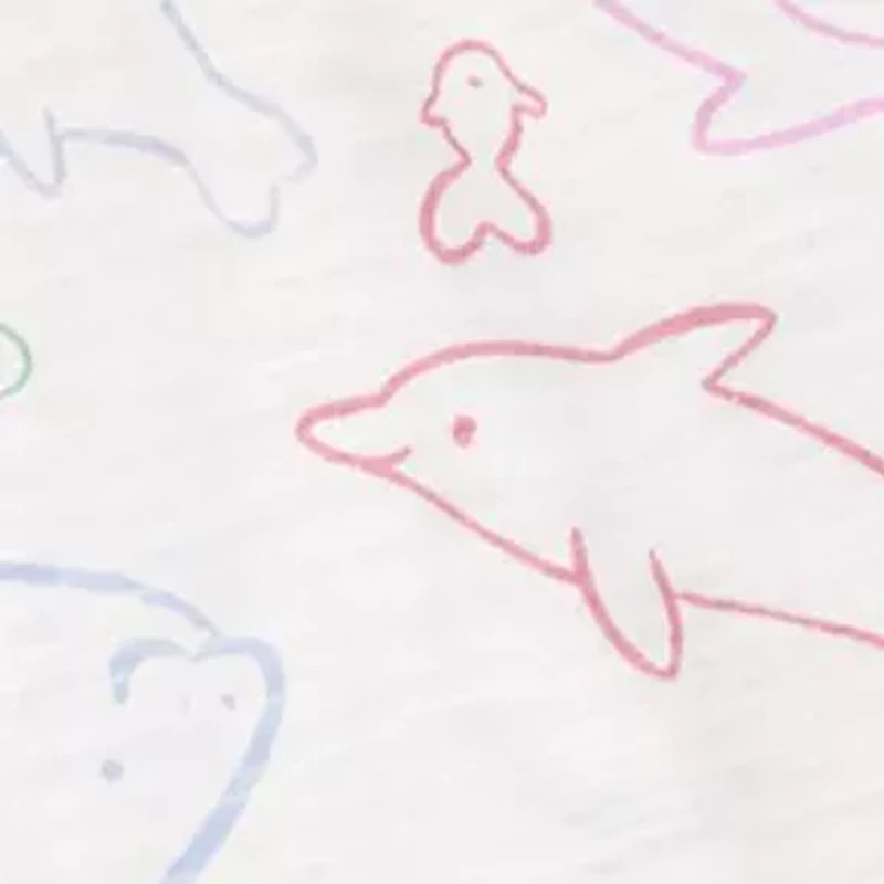 Baby Girls Whale Printed Bodysuits and Leggings Set