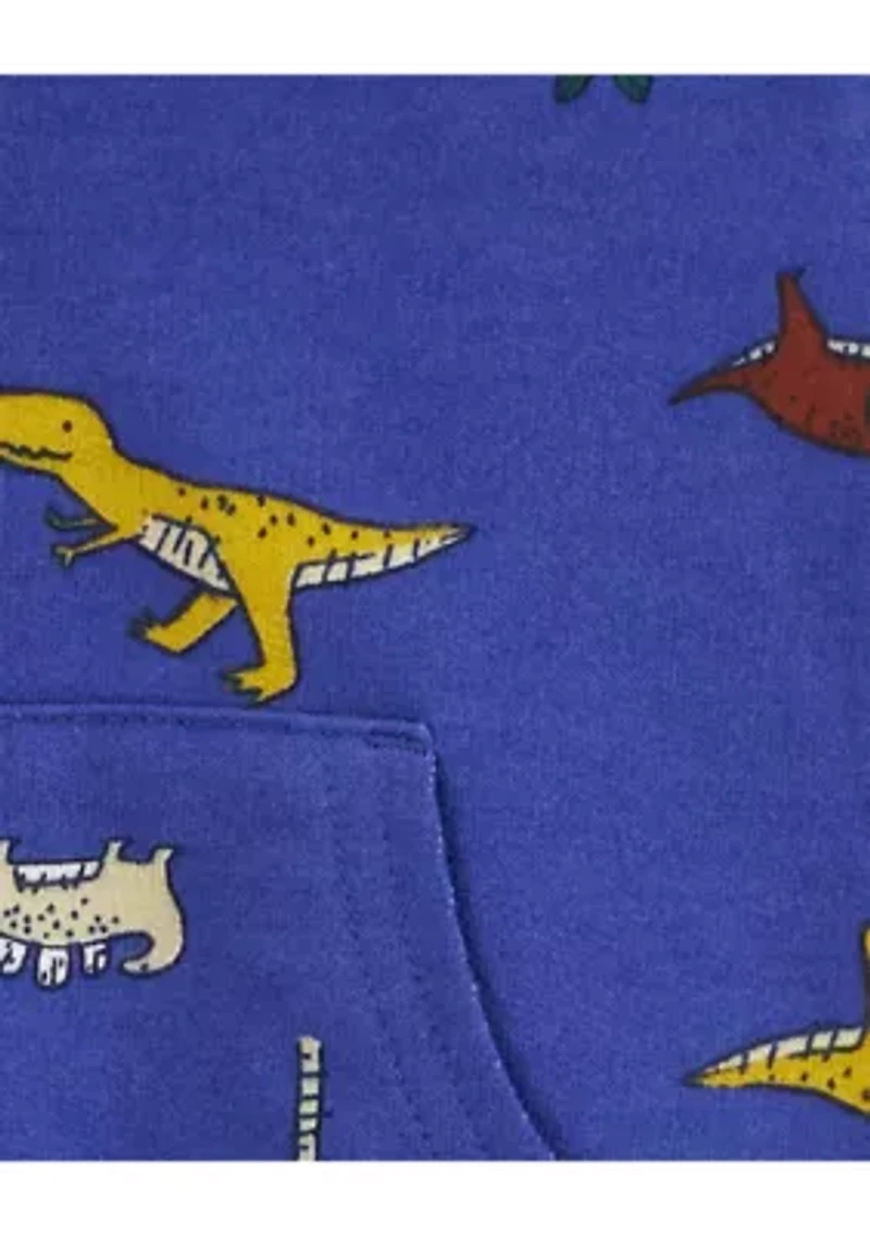 Baby Boys Dino Hooded One Piece Pajama