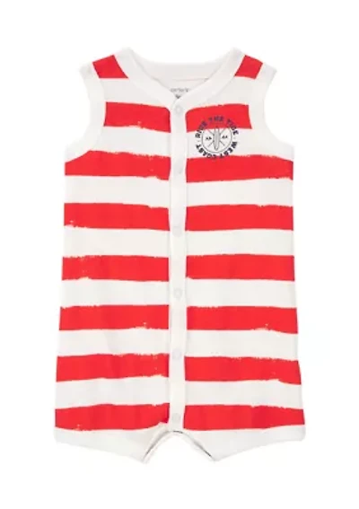 Baby Boys Nautical Stripe Romper
