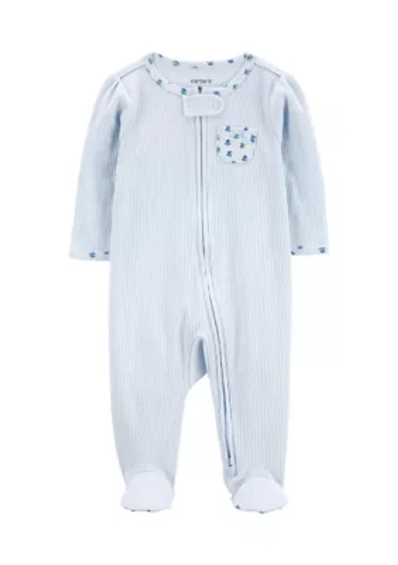 Baby Girls Printed One Piece Pajama