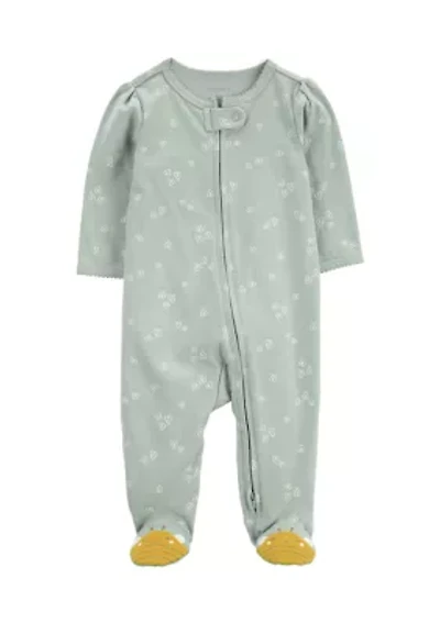 Baby Girls Printed One-Piece Pajama