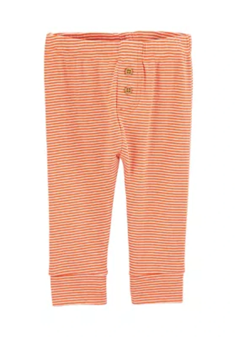 Baby Girls Halloween Graphic Bodysuit and Striped Leggings Set