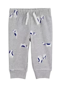 Baby Boys Graphic Bodysuit and Printed Pants Set