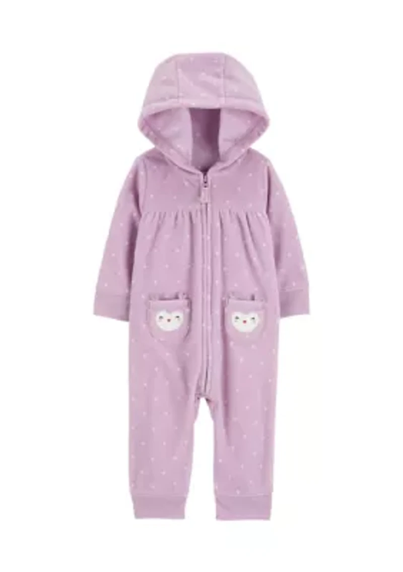 Baby Girls Dot Printed Jumpsuit