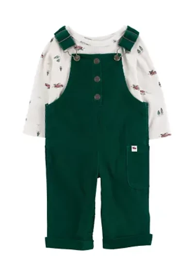 Baby Boys Corduroy Overalls Set
