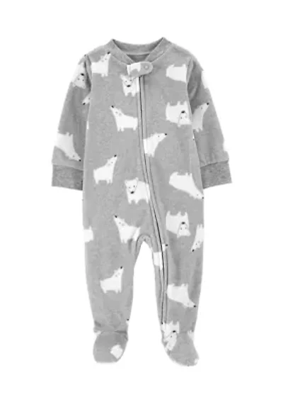 Baby Boys Microfleece Footie Pajamas