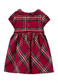Baby Girls Plaid Printed Dress