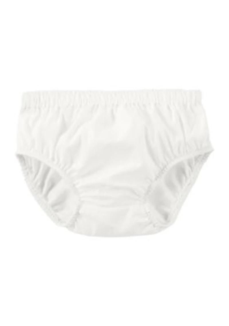 Baby Girls Printed Dress with Diaper Cover