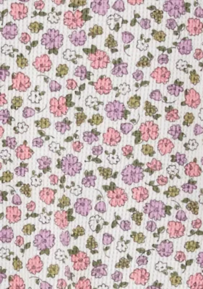 Baby Girls Floral Printed Top and Cargo Pants Set